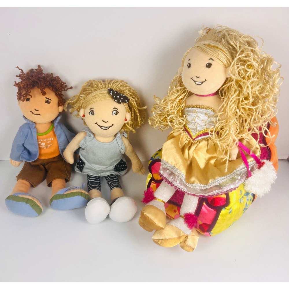 Manhattan Toy Groovy Girls Doll Lot Meghan, Sylvie Starr & Dylan w/ Funky Chair